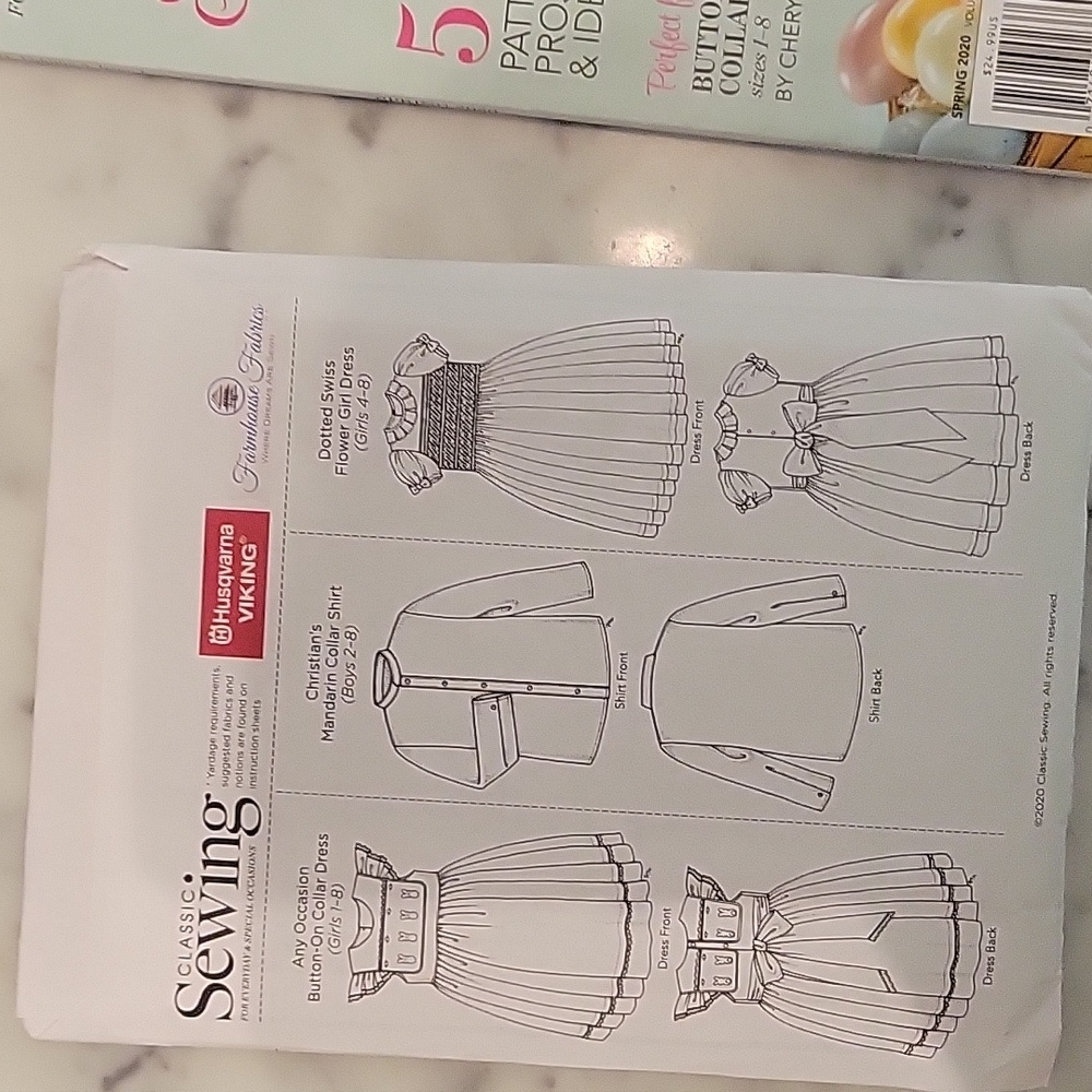 Classic Sewing Magazine Spring 2020 Uncut Pattern - Picture 4 of 4